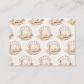 Little Pearl Baby shower Luier Raffle Enclosure Informatiekaartje (Achterkant)