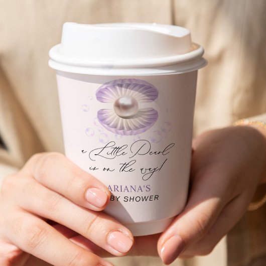 Little Pearl Baby shower Papieren Bekers