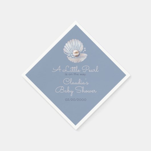 Little Pearl Baby shower Servet (Hoek)