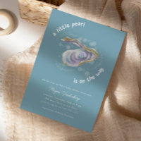 Little Pearl Baby Shower Uitnodiging