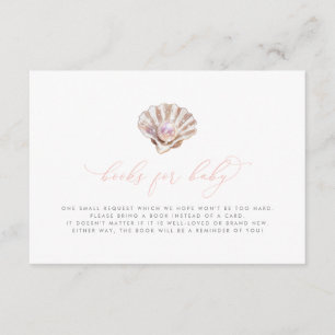 Little Pearl Boeken voor Baby shower Boek Aanvraag Informatiekaartje