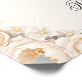 Little Pearl Bow Floral Baby Shower Welcome Poster (Hoek)