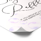 Little Pearl Diaper Raffle Baby shower Poster (Hoek)