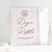 Little Pearl Diaper Raffle Baby shower Poster