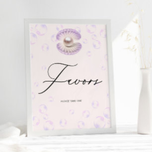  Little Pearl Favors Baby shower Poster