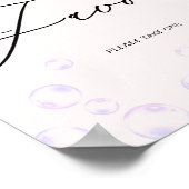 Little Pearl Favors Baby shower Poster (Hoek)
