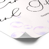 Little Pearl Kaarten Gifts Baby shower Poster (Hoek)