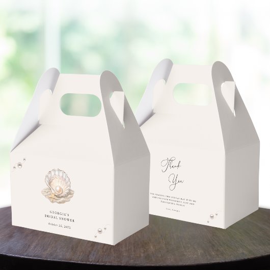 Little Pearl Ocean Beach Seashell Girl Baby shower Bedankdoosjes