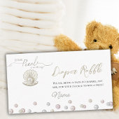 Little Pearl Onder het Zee Baby shower Luierspel Informatiekaartje
