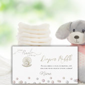 Little Pearl Onder het Zee Baby shower Luierspel Informatiekaartje