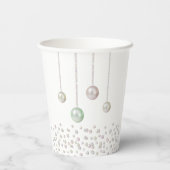 Little Pearl Seashell Onder het Zee Baby shower Papieren Bekers (Achterkant)