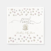 Little Pearl Seashell Onder het Zee Baby shower Servet (Voorkant)