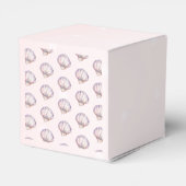 Little Pearl Seashells Diamonds Dots Baby Shower Bedankdoosjes (Achterkant)