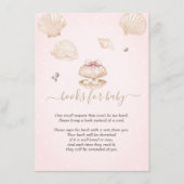 Little Pearl Seashells Dots Baby Shower Informatiekaartje (Voorkant)