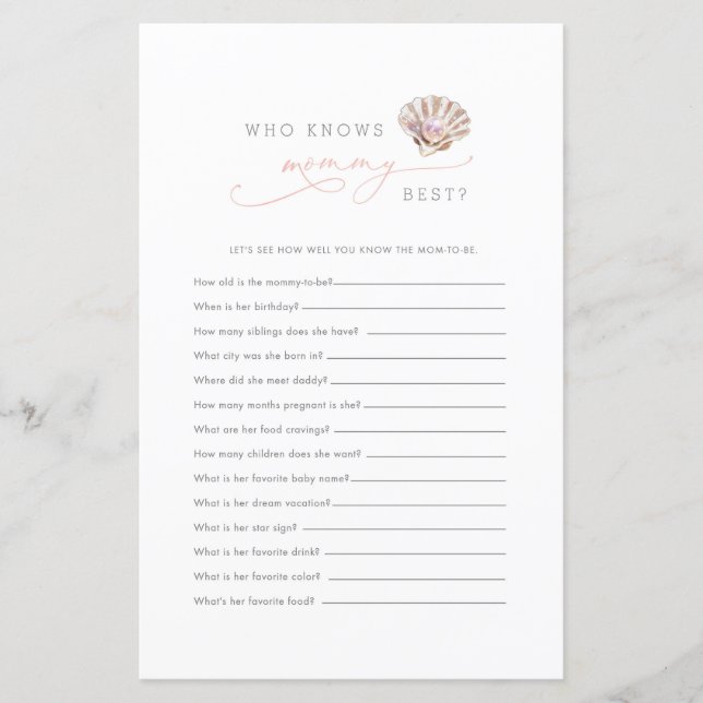 Little Pearl Under Sea Who Knows Mommy Best Game (Voorkant)