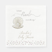 Little Pearl under Zee Pearlcore Baby shower Servet (Voorkant)