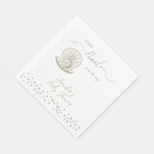 Little Pearl under Zee Pearlcore Baby shower Servet (Hoek)