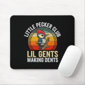 Little Pecker Club Lil Gents maken deuken grappig Muismat (Met muis)