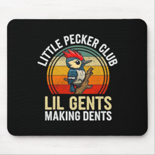 Little Pecker Club Lil Gents maken deuken grappig Muismat