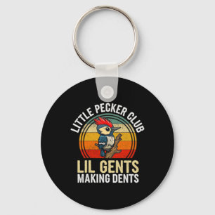 Little Pecker Club Lil Gents maken deuken grappig Sleutelhanger