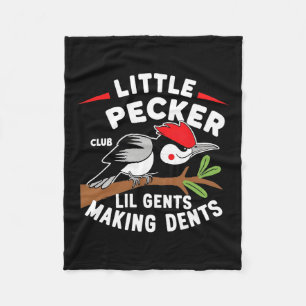 Little Pecker Club Lil Gents maken van Dents Retro Fleece Deken
