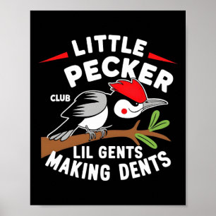 Little Pecker Club Lil Gents maken van Dents Retro Poster