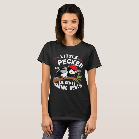Little Pecker Club Lil Gents maken van Dents Retro T-shirt (Voorkant volledig)