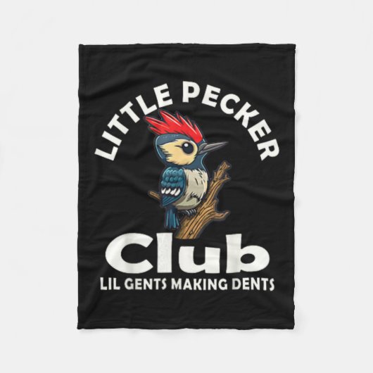 Little Pecker Club Shirt voor en achter Fleece Deken (Voorkant)