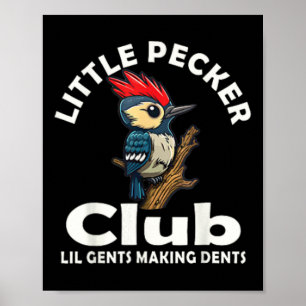 Little Pecker Club Shirt voor en achter Poster