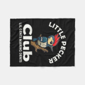 Little Pecker Club voor en achter Fleece Deken (Voorkant (Horizontaal))