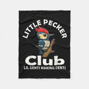 Little Pecker Club voor en achter Fleece Deken