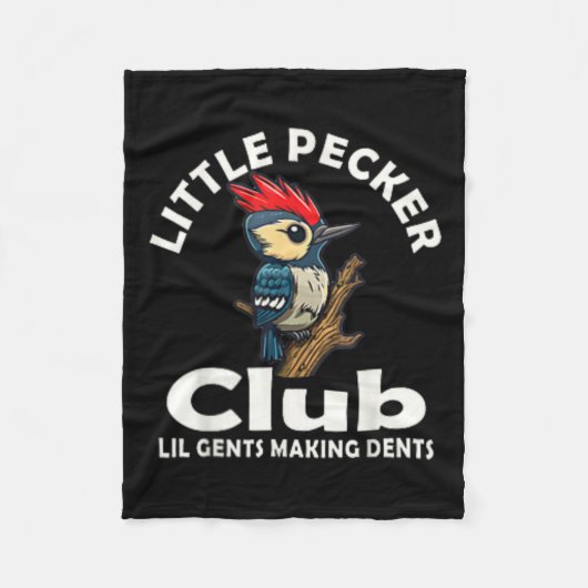 Little Pecker Club voor en achter Fleece Deken (Voorkant)