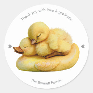 Little Peep & Co. Dank je Ronde Sticker