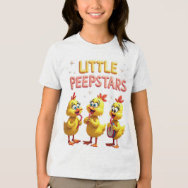 Little Peepstars - Retro Easter Band Vibes Tri-Blend Shirt