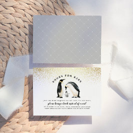 Little Penguin | Boeken van Baby shower voor Baby Informatiekaartje