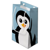 "Little Penguin" (Close-up) Gift Bag Klein Cadeauzakje (Achterkant Gekanteld)