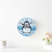Little Penguin Design Clock Ronde Klok (Huis)