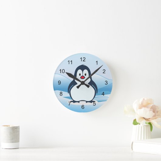 Little Penguin Design Clock Ronde Klok (Huis)