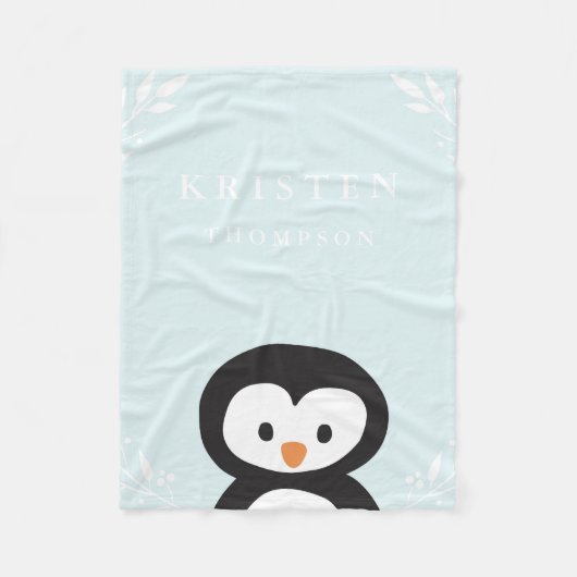 Little Penguin Fleece Blanket (Voorkant)