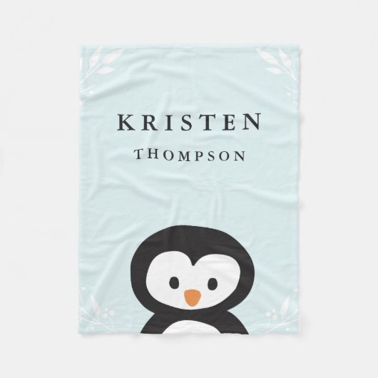 Little Penguin Fleece Blanket Deken (Voorkant)
