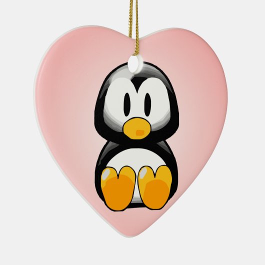 Little Penguin Keramisch Ornament (Rechts)