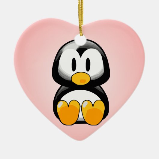 Little Penguin Keramisch Ornament (Voorkant)