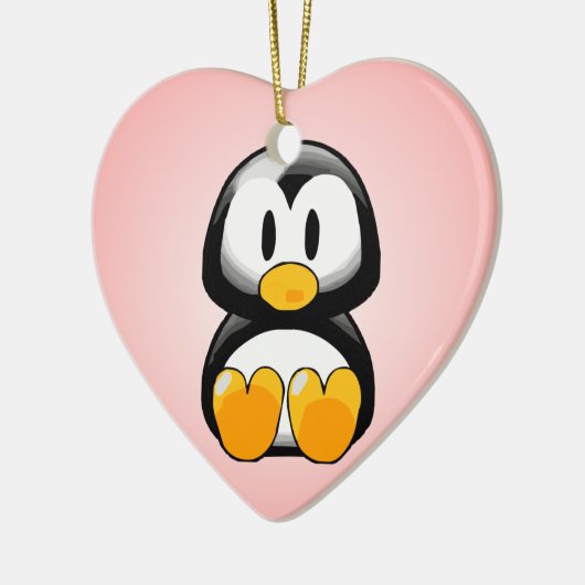 Little Penguin Keramisch Ornament (Links)