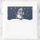 Little Penguin Rechthoekige Sticker (Tas)
