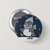 Little Penguin Ronde Button 5,7 Cm (Voorkant /achterkant)