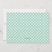 Little Penguin Teal Photo Invitation Kaart (Achterkant)