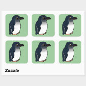 Little Penguin Vierkante Sticker (Vel)