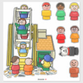 Little People Ferris Wheel Fun Sticker (Vel)