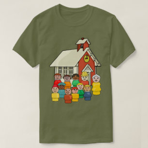 Little People School Foto T-shirt