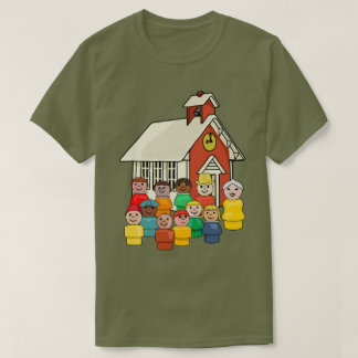  Little People School Foto T-shirt
